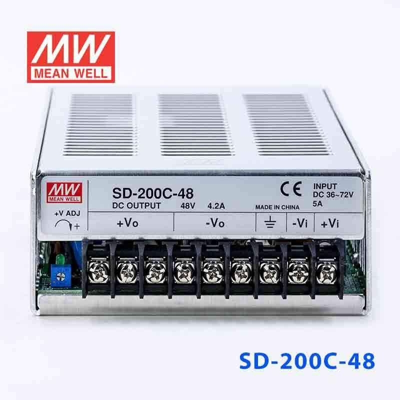 Mean Well SD-200C-48 DC-DC Converter - 201.6W - 36~72V in 48V out 4.2A - PHOTO 2