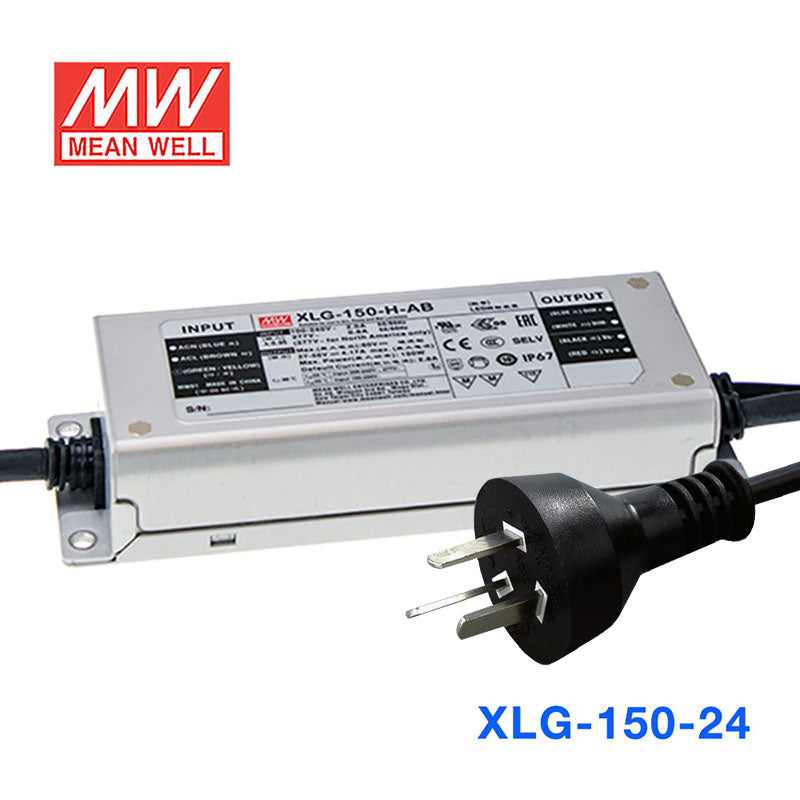 Mean Well S-XLG-150-24-A Power Supply 150W 24V with AU/NZ plug