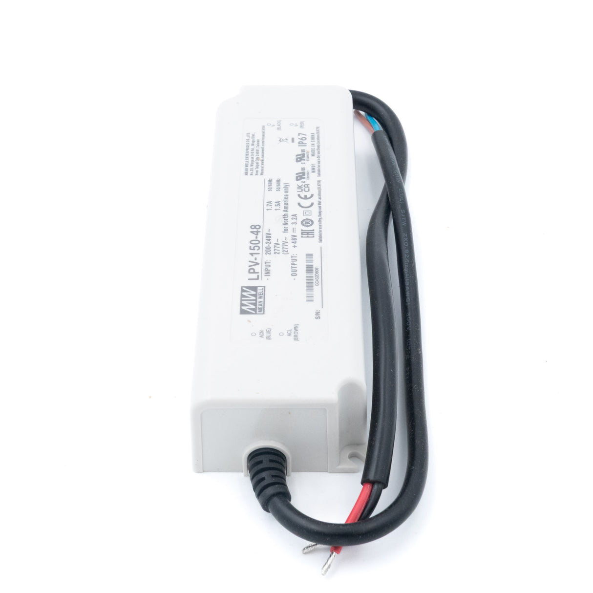 Mean Well LPV-150-48 LED Driver — 153.6W 48V 3.2A IP67 Waterproof - PHOTO 2