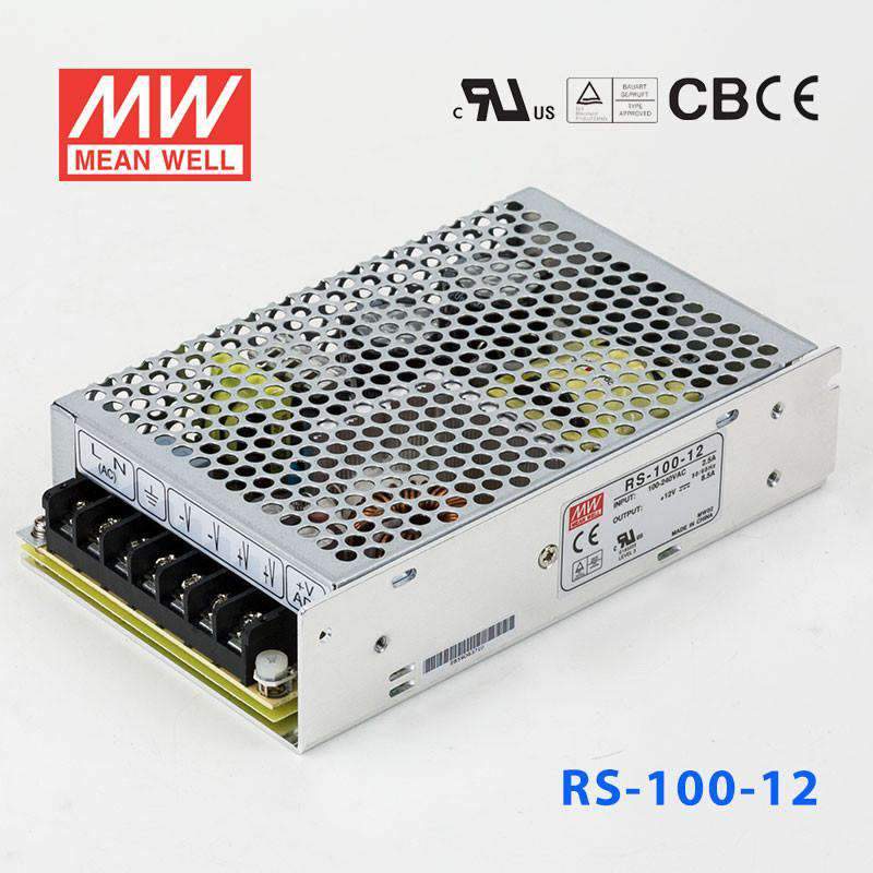 Mean Well RS-100-12 Power Supply 100W 12V 8.5A