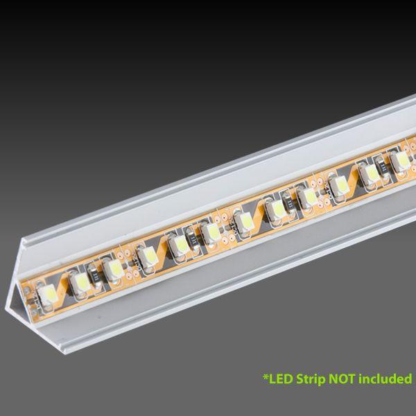 LED Extrusion EXCR01-B Linear Profile - Black