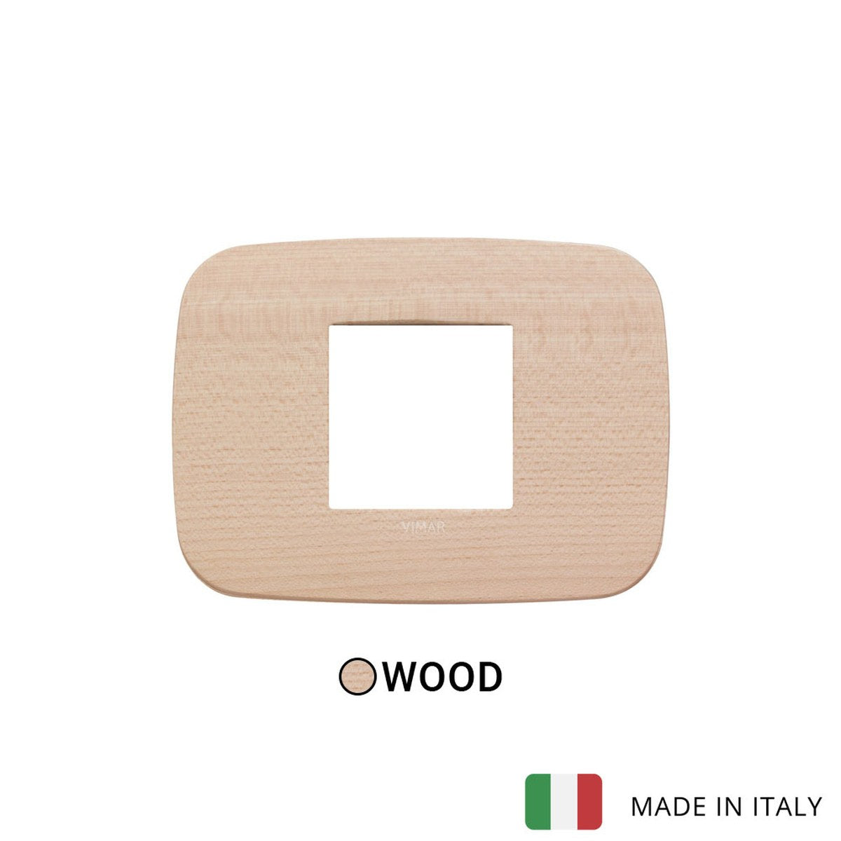 Vimar Arke Round Plate 2centrM Wood Maple