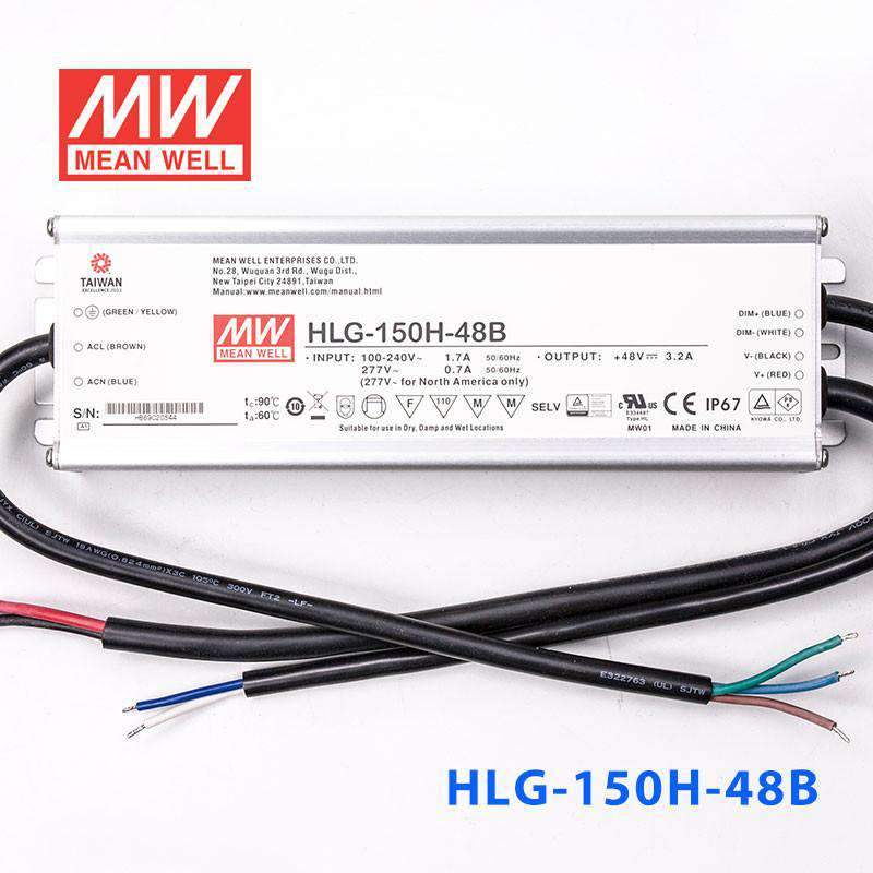 Mean Well HLG-150H-48B Power Supply 150W 48V- Dimmable 3.2A - PHOTO 2