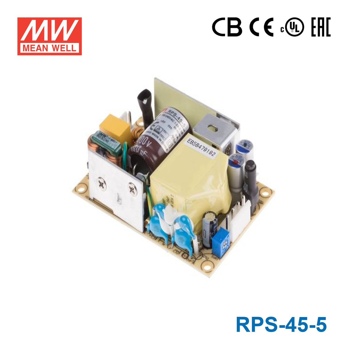 Mean Well RPS-45-5 Green Power Supply W 5V 8A - Medical Power Supply
