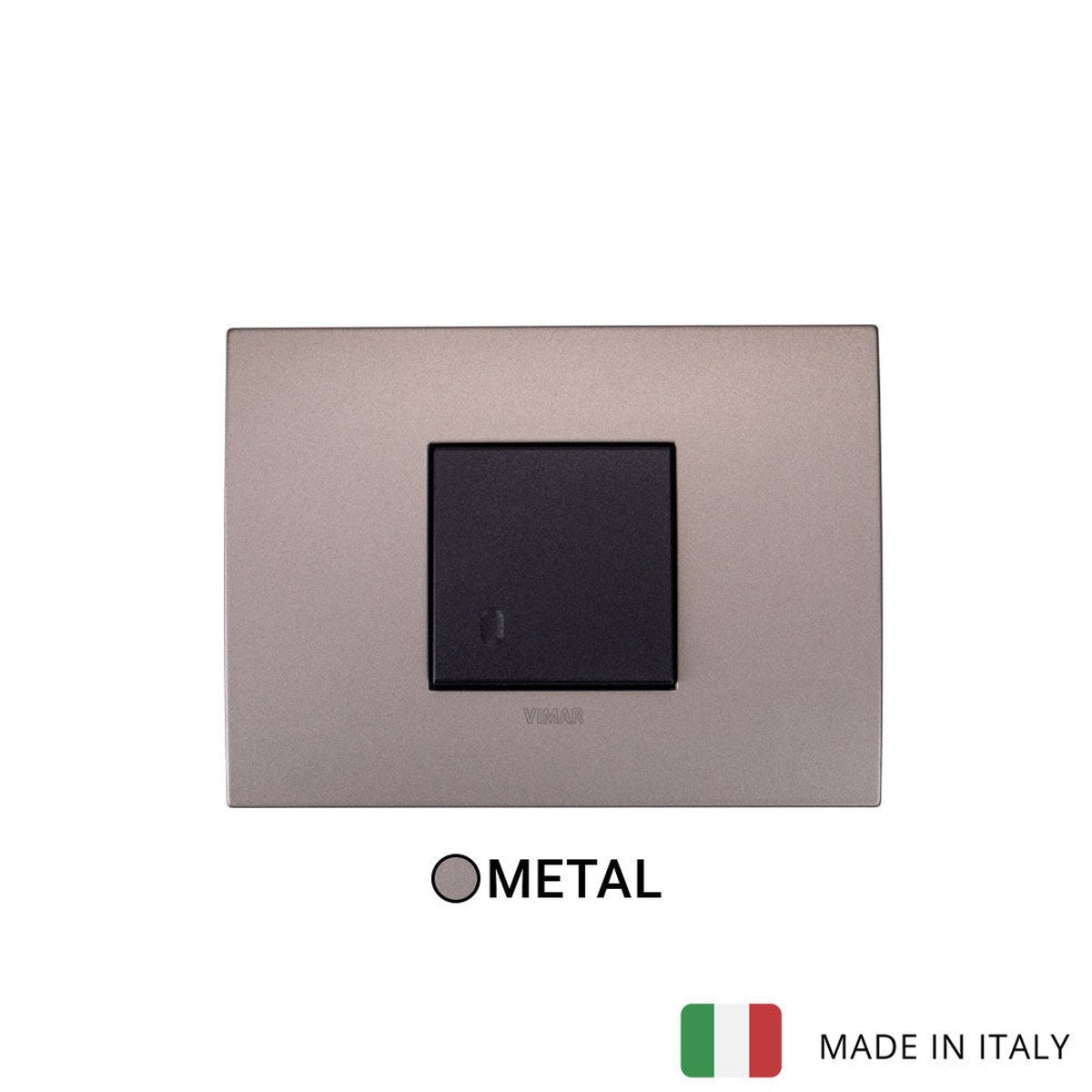 Vimar Arke Metal 1 Gang Switch - Matt Champagne - 16A - PHOTO 3