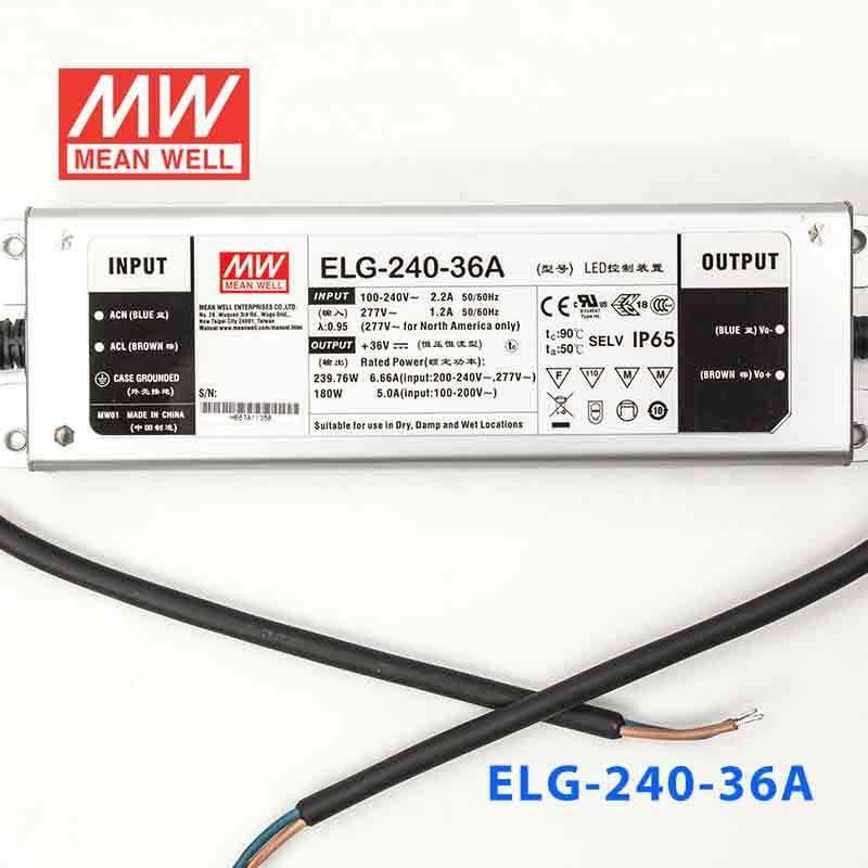 Mean Well ELG-240-36A Power Supply 240W 36V - Adjustable 6.66A - PHOTO 2
