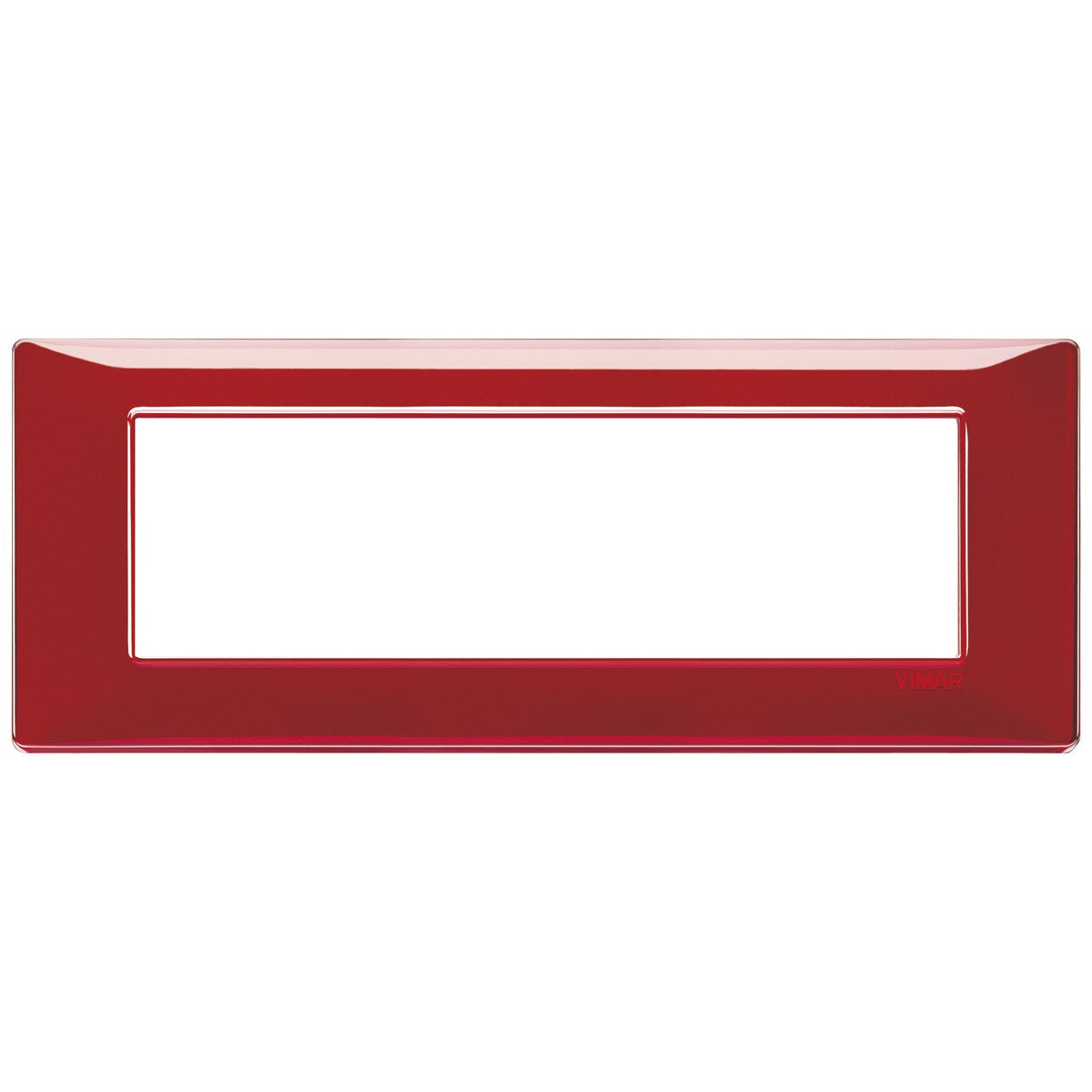 Vimar Plana Plate 7M Technopolymer Reflex Ruby