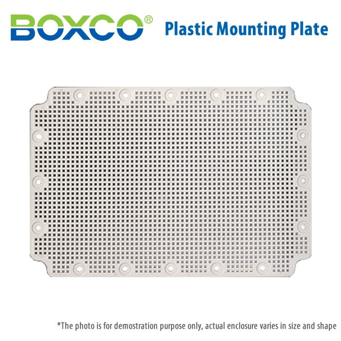 Boxco Plastic Mounting Plate, Grid Type, Q Series Only, 2030G