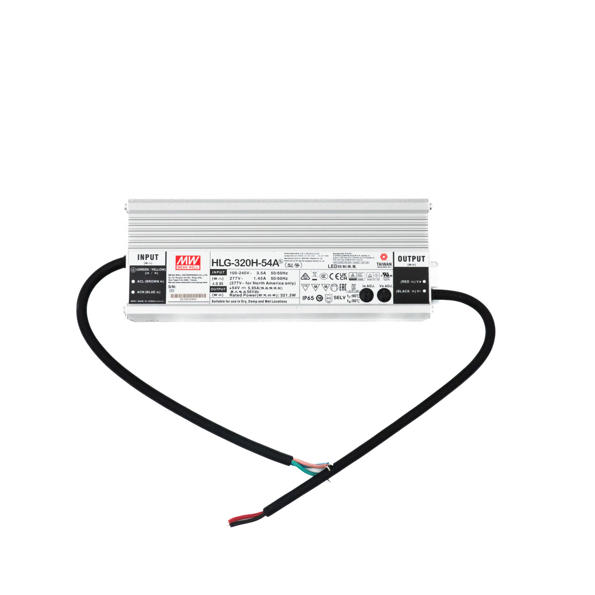 Mean Well HLG-320H-54A Power Supply 320W 54V - Adjustable 5.95A - PHOTO 1