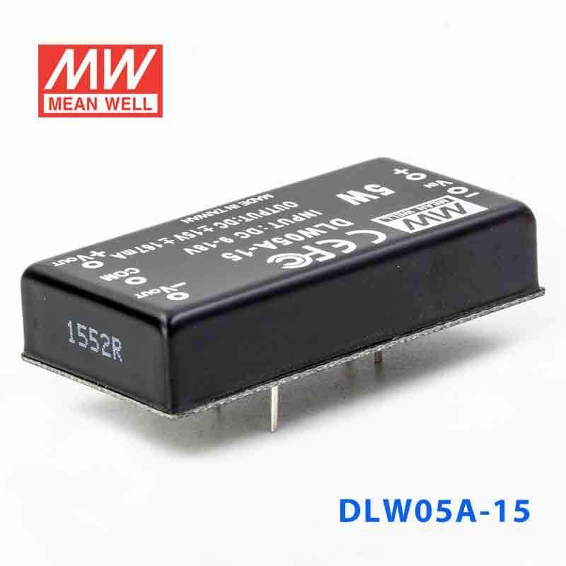 Mean Well DLW05A-15 DC-DC Converter - 5W - 9~18V in ±15V out 167mA - PHOTO 1