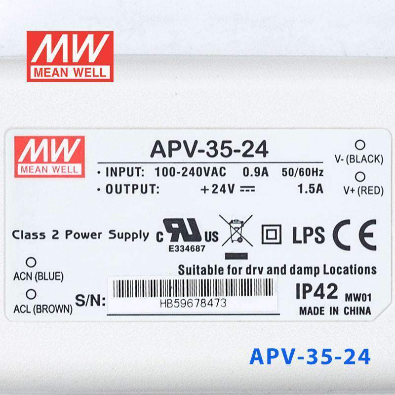 Mean Well APV-35-24 Power Supply 36W 24V 1.5A - PHOTO 3