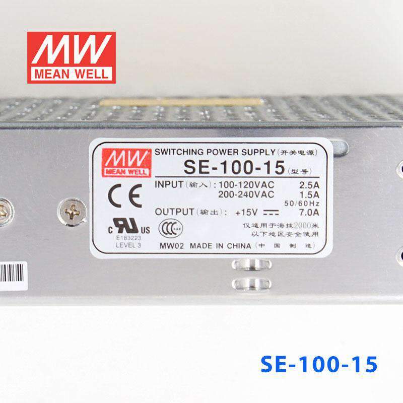 Mean Well SE-100-15 Power Supply 100W 15V - PHOTO 2