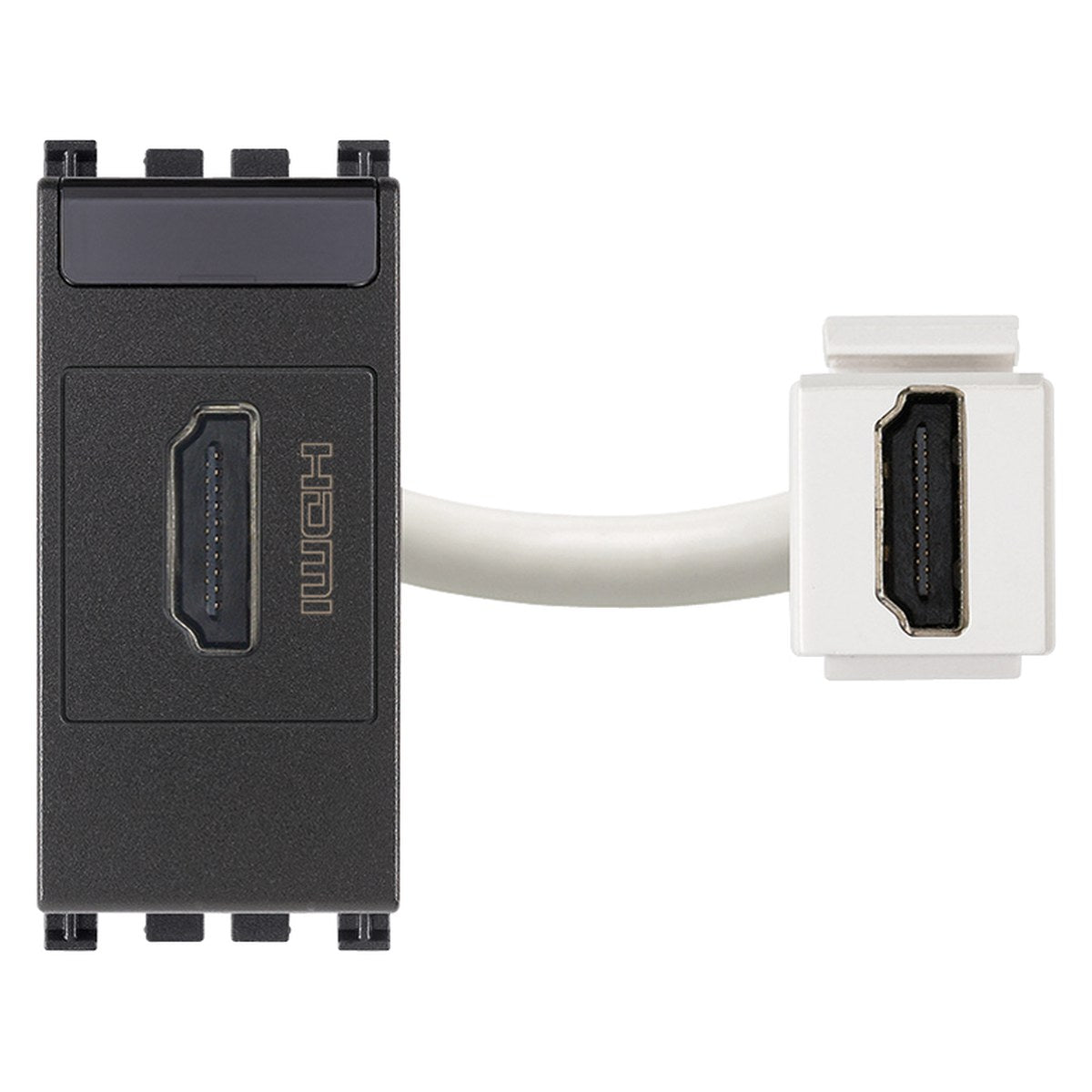 Arke HDMI Outlet Socket Connector Grey