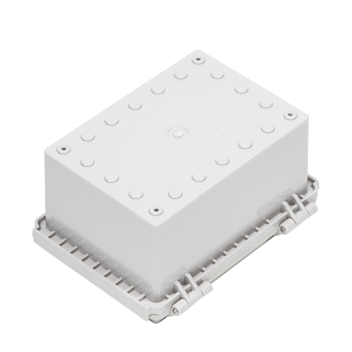 Boxco P-Series 135x185x100mm Plastic Enclosure, IP67, IK08, PC, Grey Cover, Molded Hinge and Latch Type - PHOTO 2