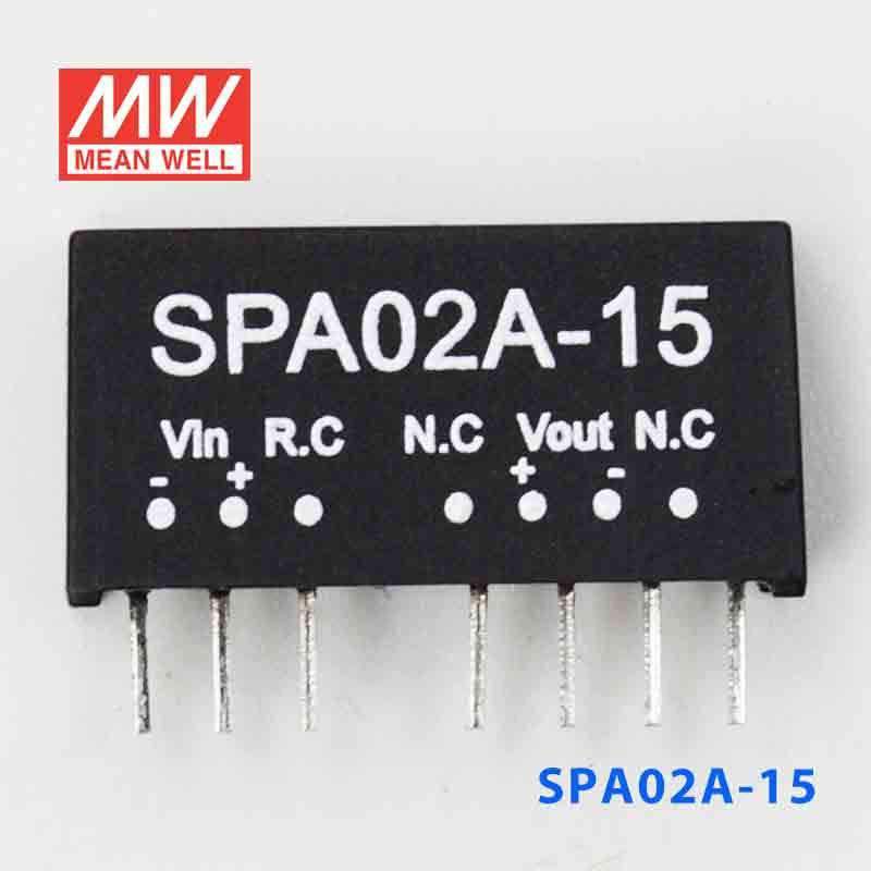 Mean Well SPA02A-15 DC-DC Converter - 2W - 9~18V in 15V out - PHOTO 2