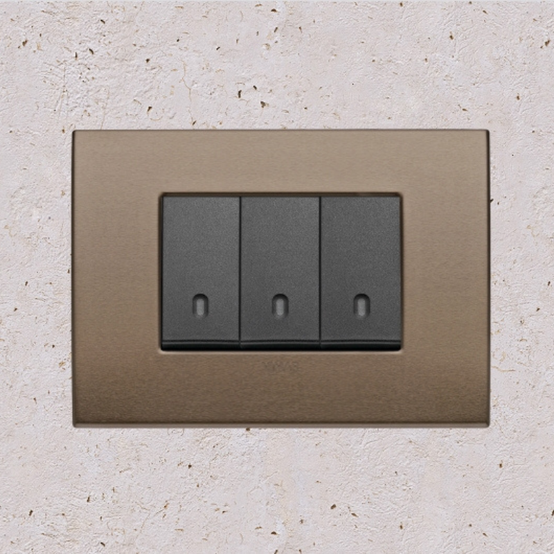 Vimar Arke Metal 3 Gang switch - Dark Bronze - 16A - PHOTO 14