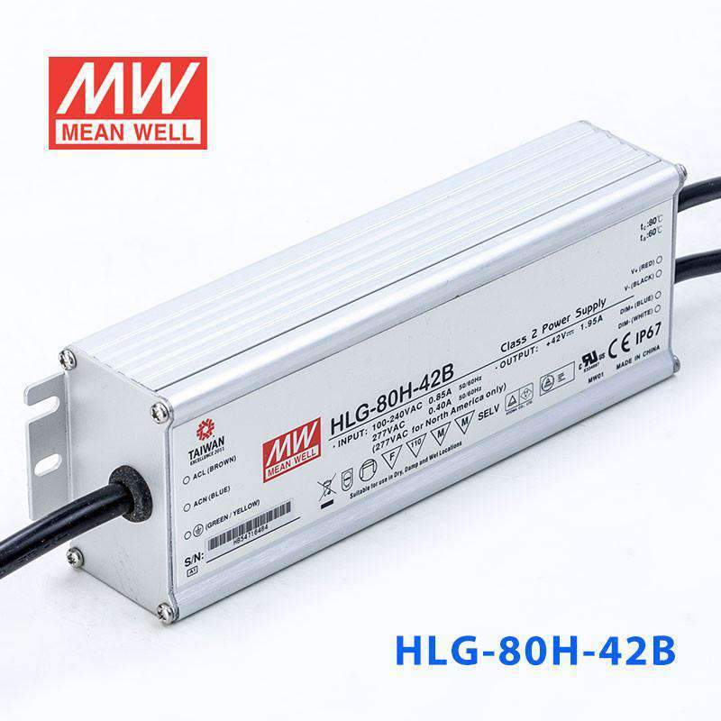 Mean Well HLG-80H-42B Power Supply 80W 42V - Dimmable 1.95A - PHOTO 1