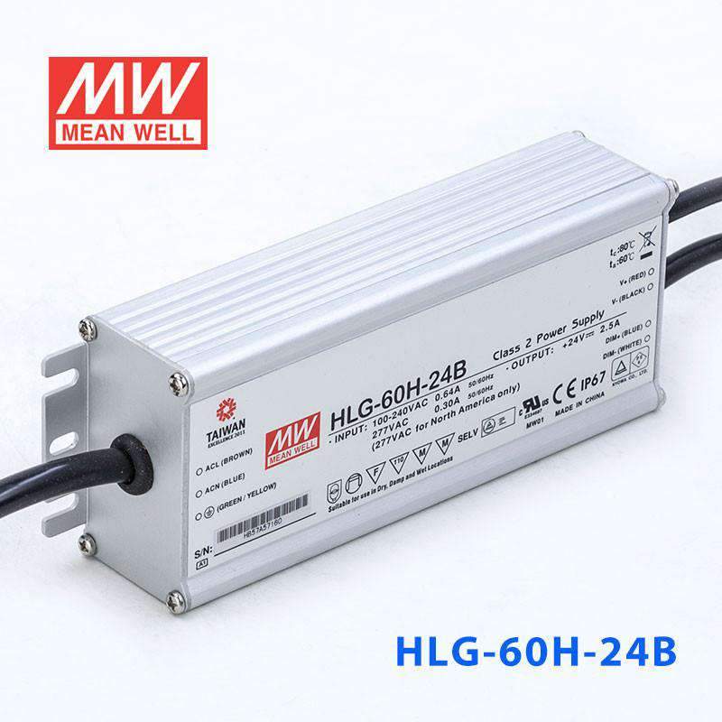 Mean Well HLG-60H-24B Power Supply 60W 24V - Dimmable 2.5A - PHOTO 1