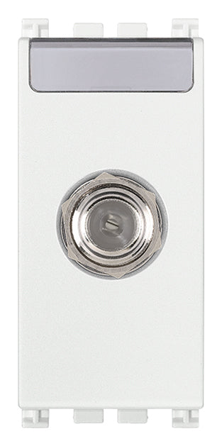 Arke F Type Female Socket Connector White