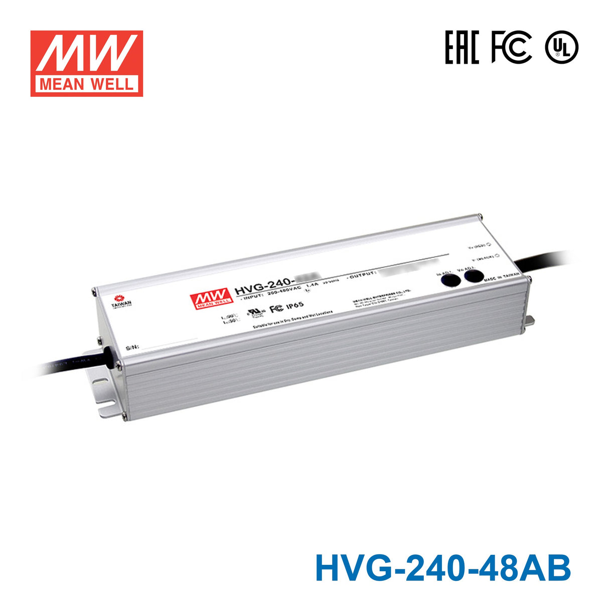 Mean Well HVG-240-48AB LED Power Supplies 240W 48V 5A CV + CC IP65