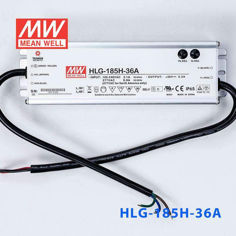 Mean Well HLG-185H-36A Power Supply 185W 36V - Adjustable 5.2A - PHOTO 2