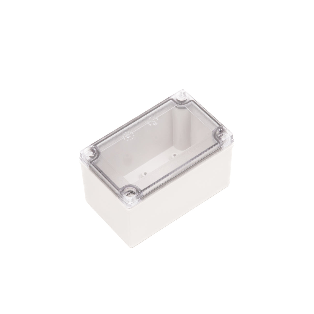 Boxco M-Series 80x130x75mm Plastic Enclosure, IP67, IK08, ABS, Transparent Cover, Screw Type - PHOTO 1