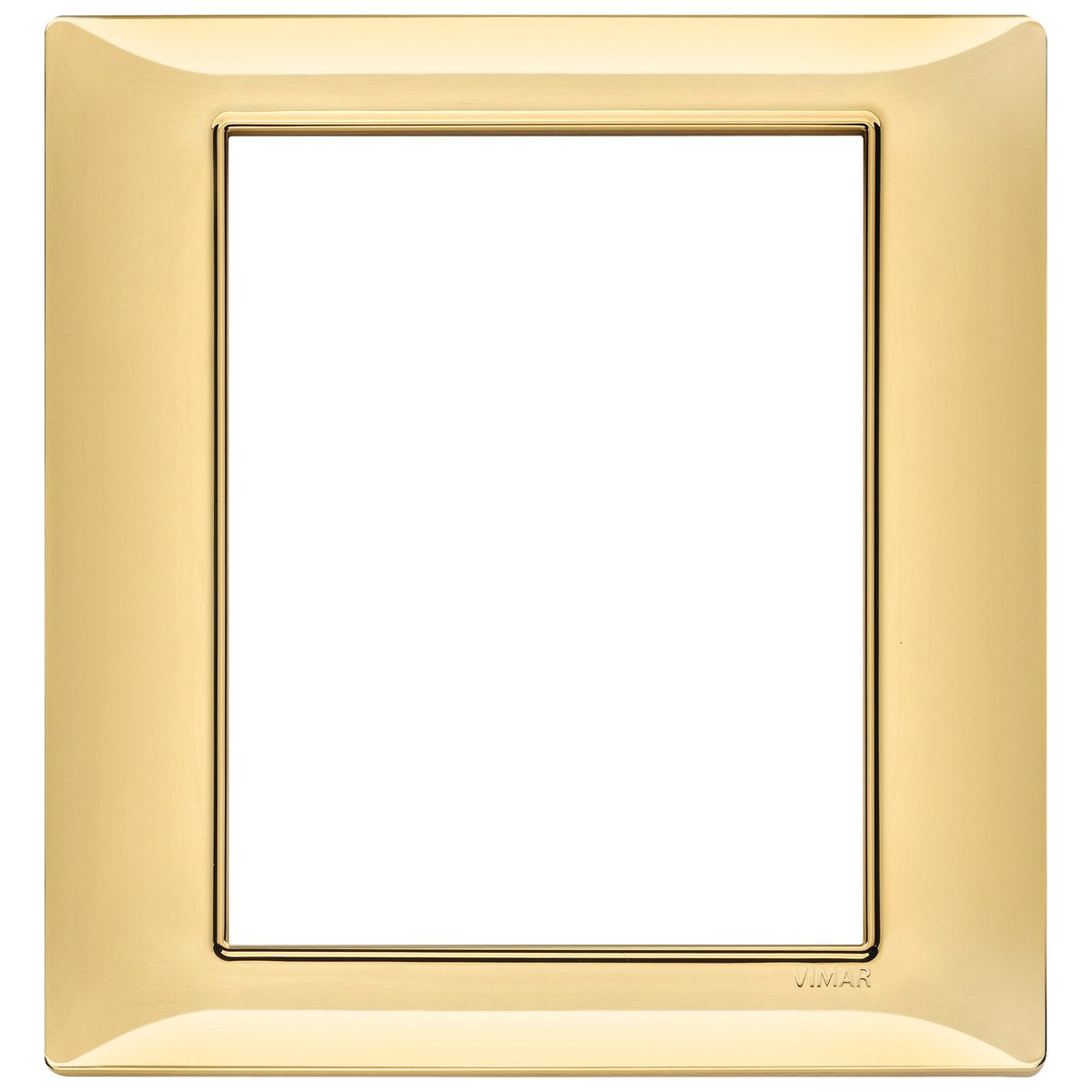Vimar Plana Plate 8M Technopolymer Polished Gold