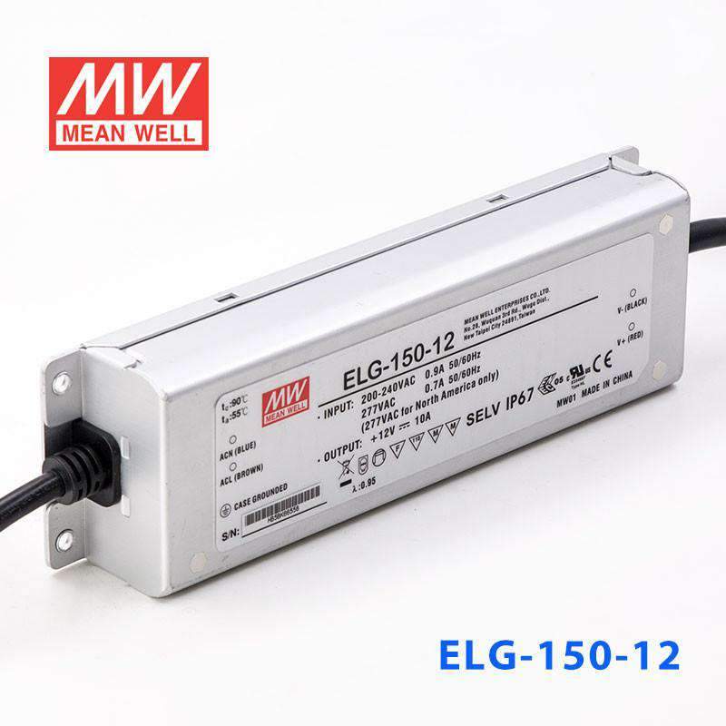 Mean Well S-ELG-150-12-3Y Power Supply 120W 12V 10A — 3-Wire Input (with Earth) - PHOTO 1