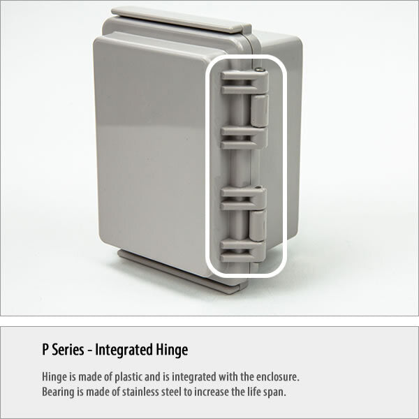 Boxco P-Series 530x730x185mm Plastic Enclosure, IP67, IK08, PC, Transparent Cover, Molded Hinge and Latch Type - PHOTO 2