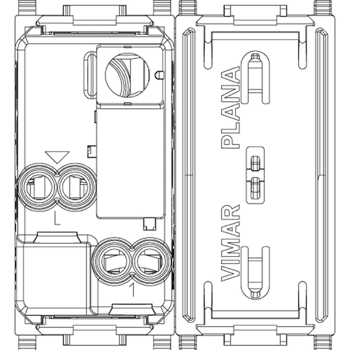 Vimar Plana 1P 16AX 1-Way Switch 2M White - PHOTO 2