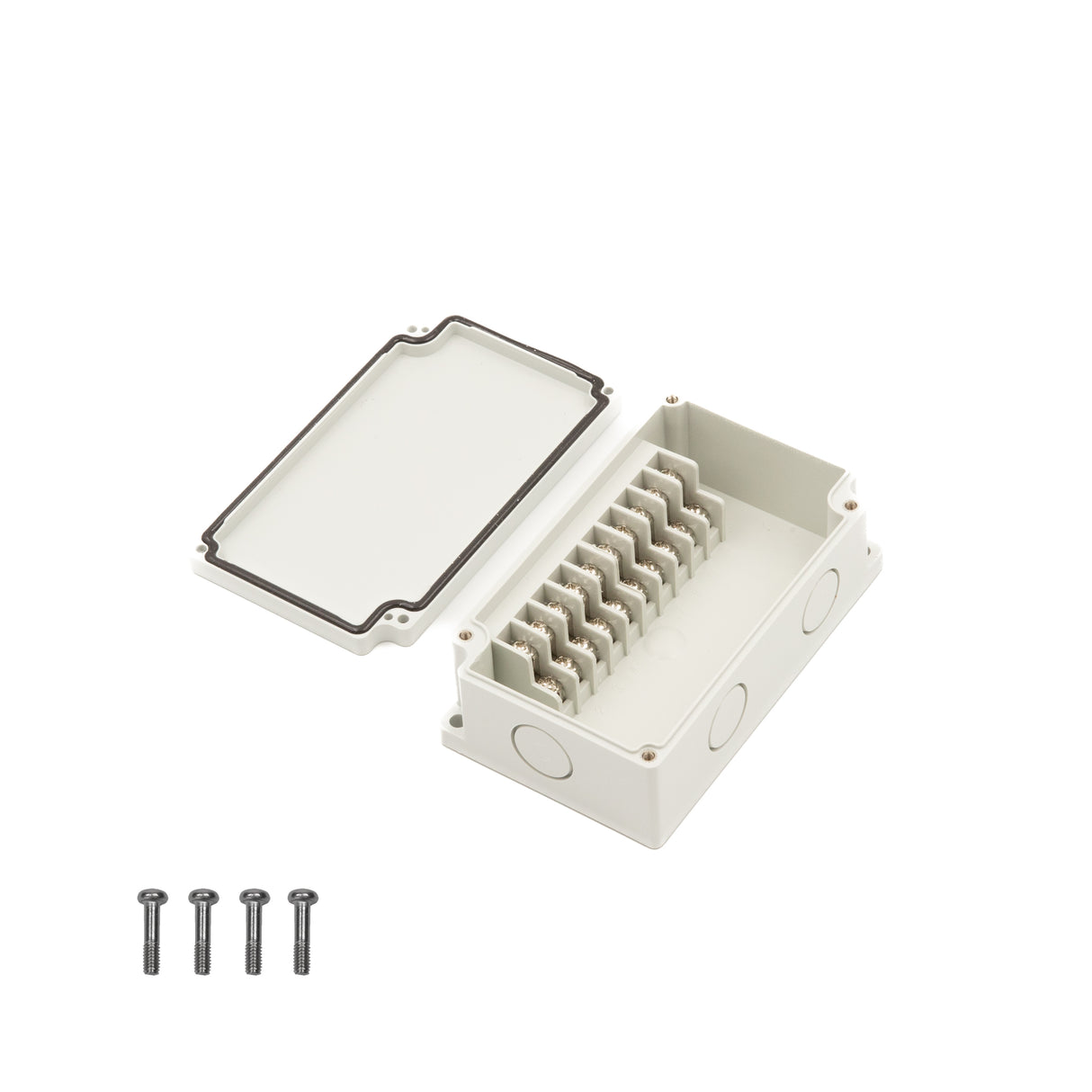 Boxco Terminal Box 10-pole 91x110x43mm, IP67, IK08, ABS, Grey Cover - PHOTO 3