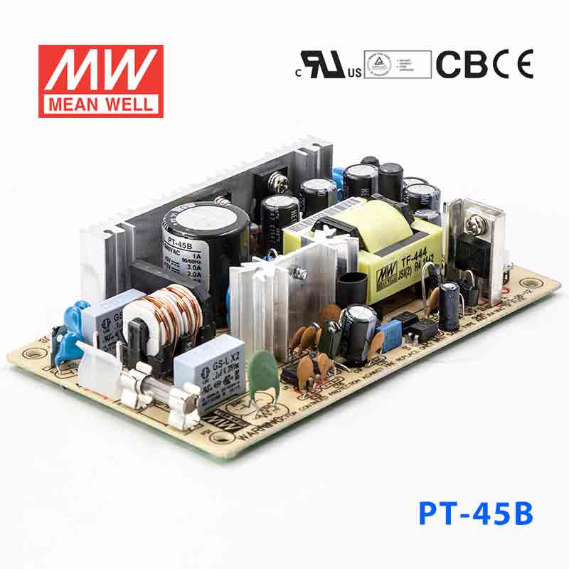 Mean Well PT-45B Power Supply 45W 5V 12V -12V 3A
