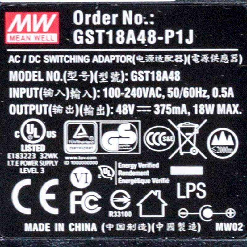 Mean Well GST18A48-P1J Power Supply 18W 48V 375mA - PHOTO 4