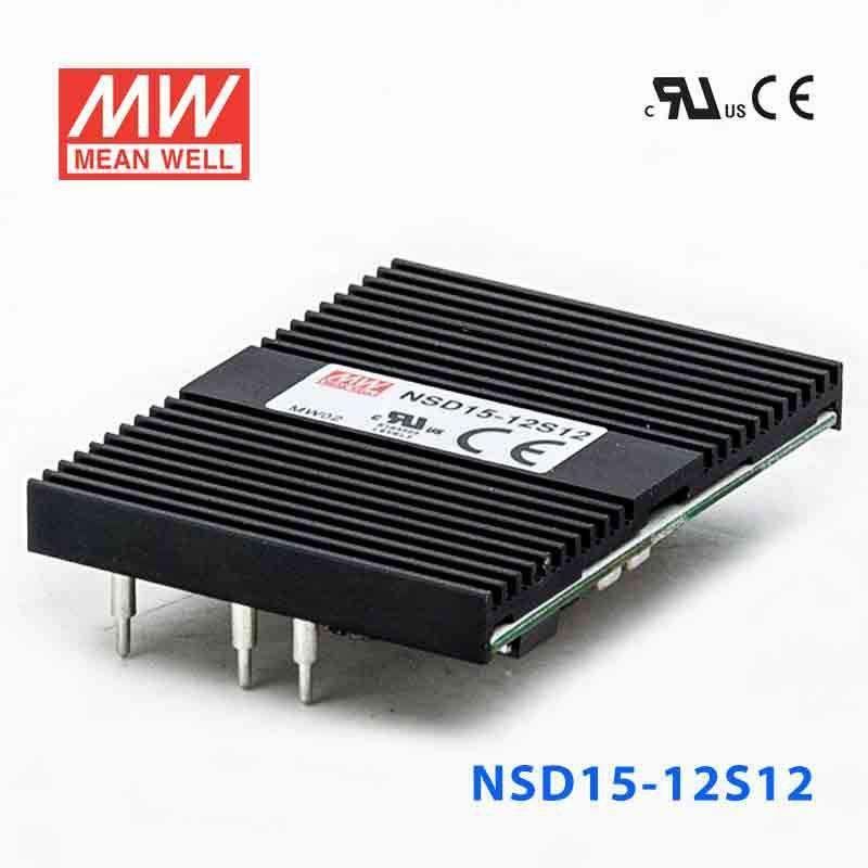 Mean Well NSD15-12S12 DC-DC Converter - 15W - 9.4~36V in 12V out 1.25A
