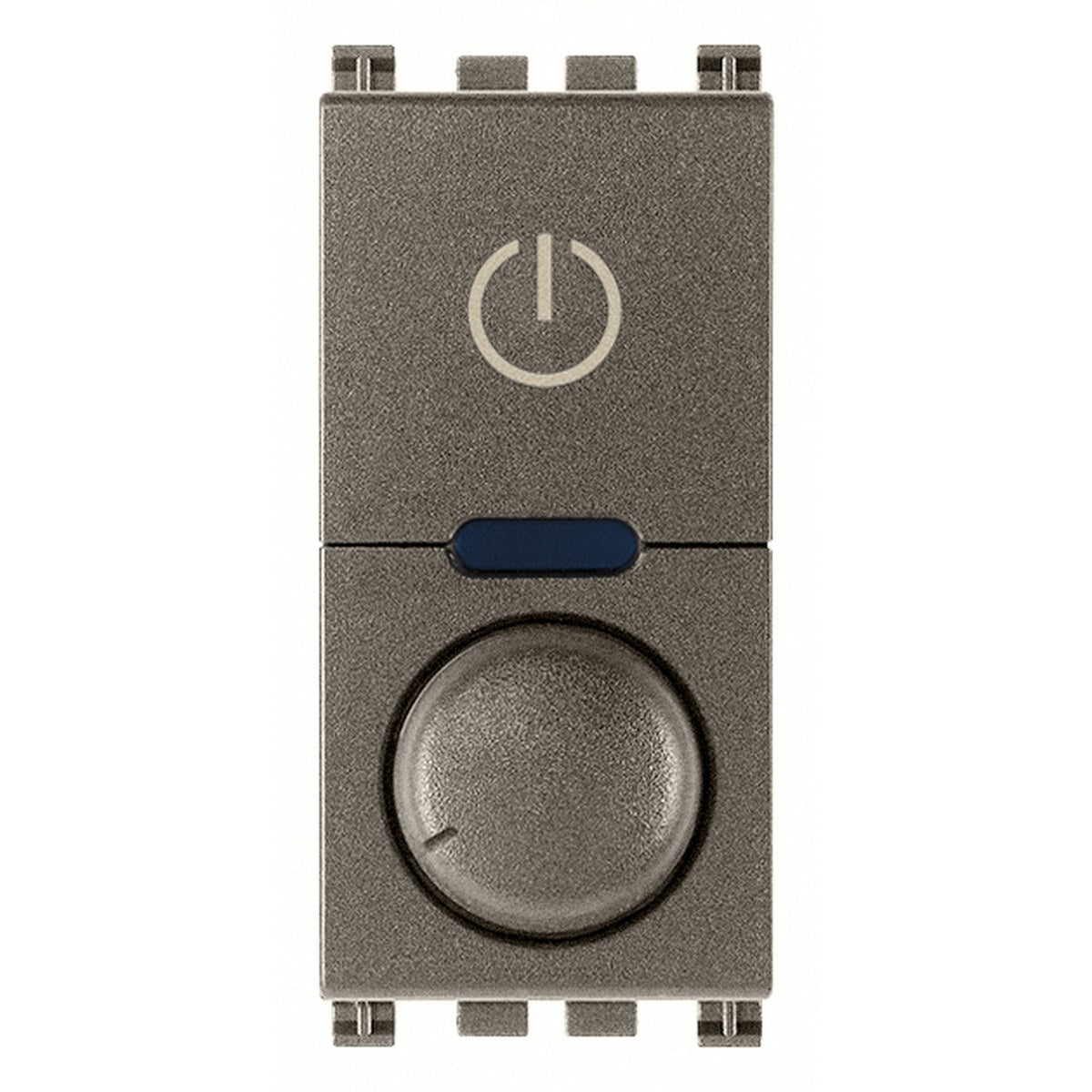 Vimar Arke Universal Master Rotary Dimmer 230V Aluminium