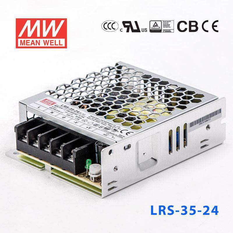 Mean Well LRS-35-24 Power Supply 35W 24V 1.5A