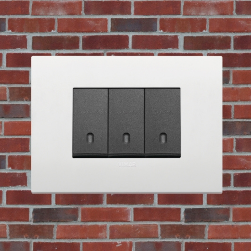 Vimar Arke Plastic 3 Gang switch - White - 16A - PHOTO 15