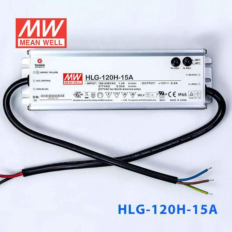 Mean Well HLG-120H-15A Power Supply 120W 15V - Adjustable 8A - PHOTO 2