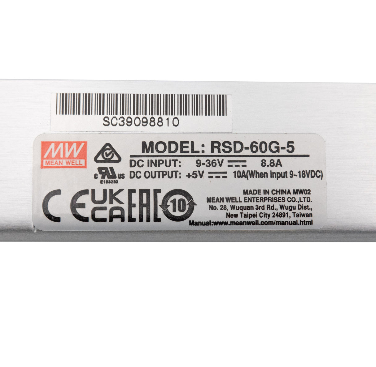Mean Well RSD-60G-5 DC-DC Converter - 30W - 9~36V in 5V out 12A - PHOTO 5