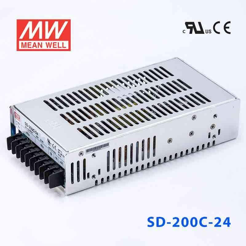 Mean Well SD-200C-24 DC-DC Converter - 201.6W - 36~72V in 24V out 8.4A