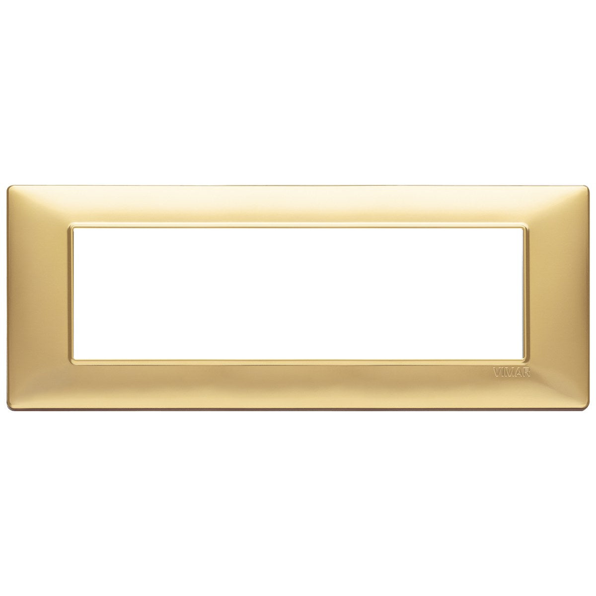 Vimar Plana Plate 7M Technopolymer Matt Gold