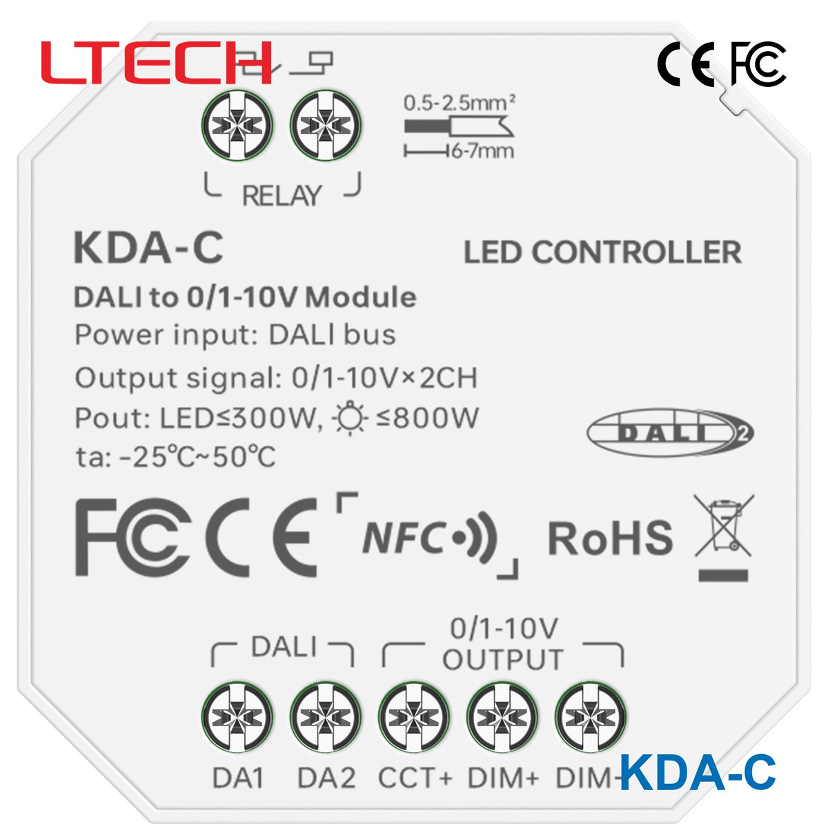 Ltech KDA-C 800W DALI-2 LED Controller