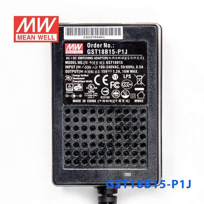 Mean Well GST18B15-P1JPower Supply 18W 15V 1.2A - PHOTO 2