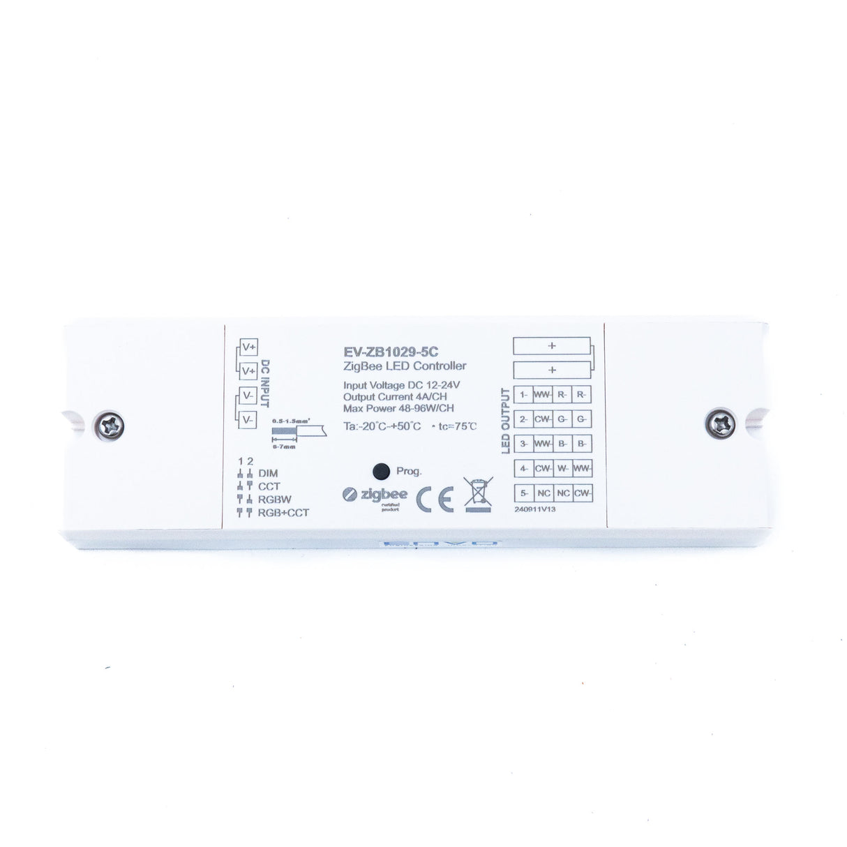 ENVO ZigBee Super Thin 5 Channel Controller 12-24V 4A per Channel - PHOTO 1