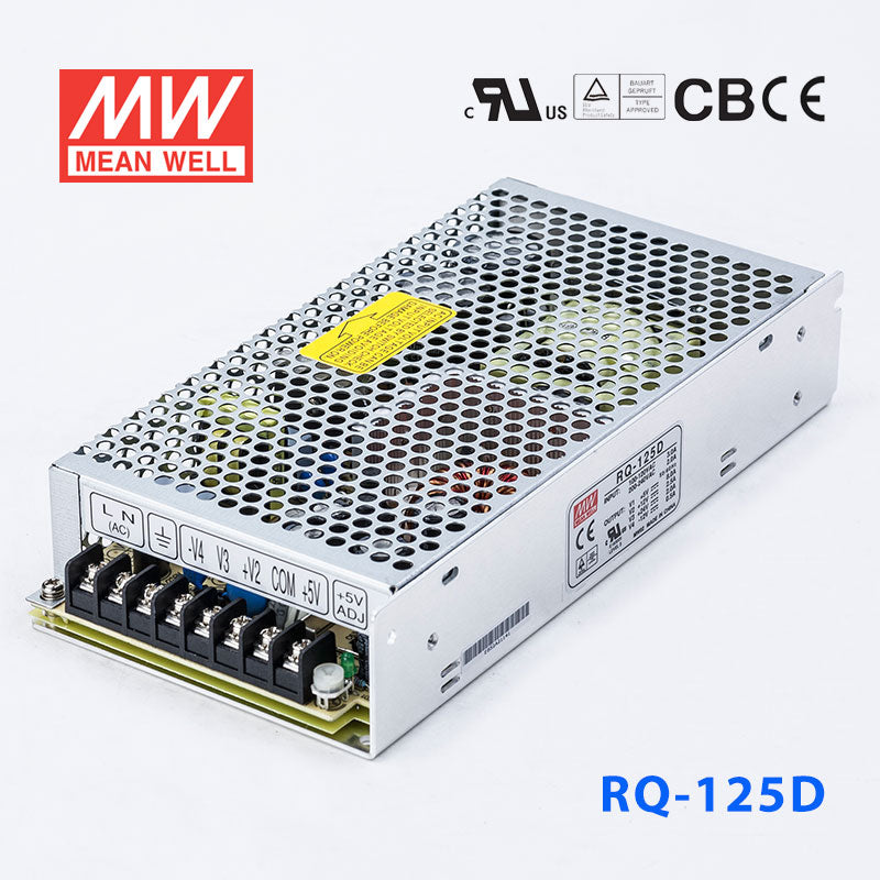 Mean Well RQ-125D Power Supply 125W 5V 24V 12V -12