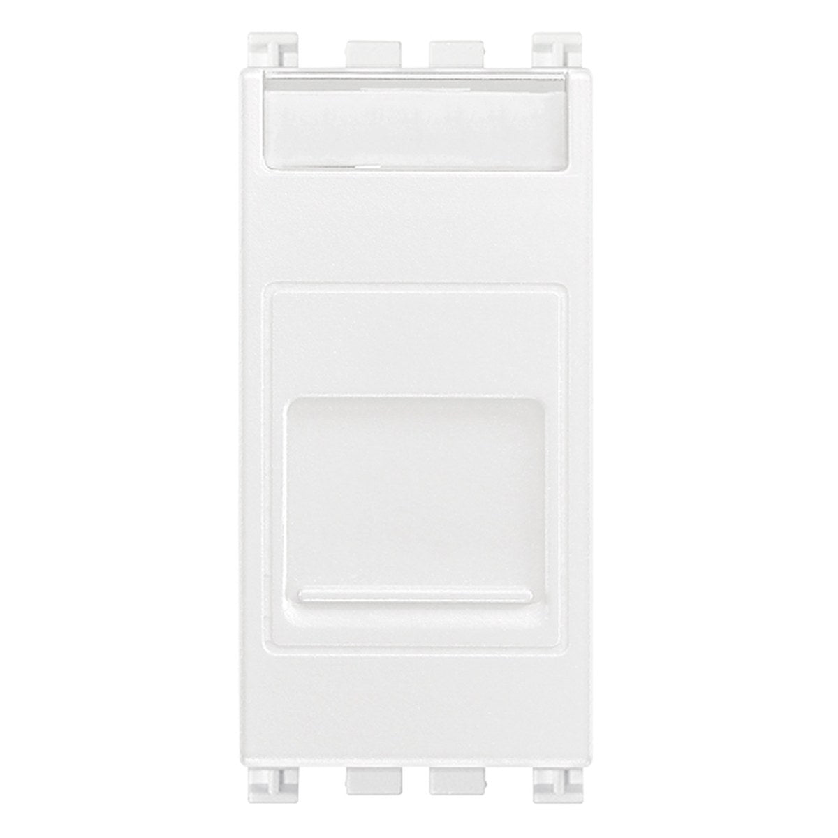 Arke RJ45 Cat 6 UTP Outlet Cover White