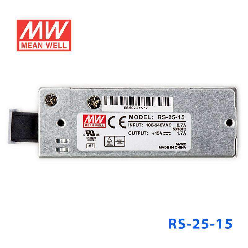 Mean Well RS-25-15 Power Supply 25W 15V 1.7A - PHOTO 2