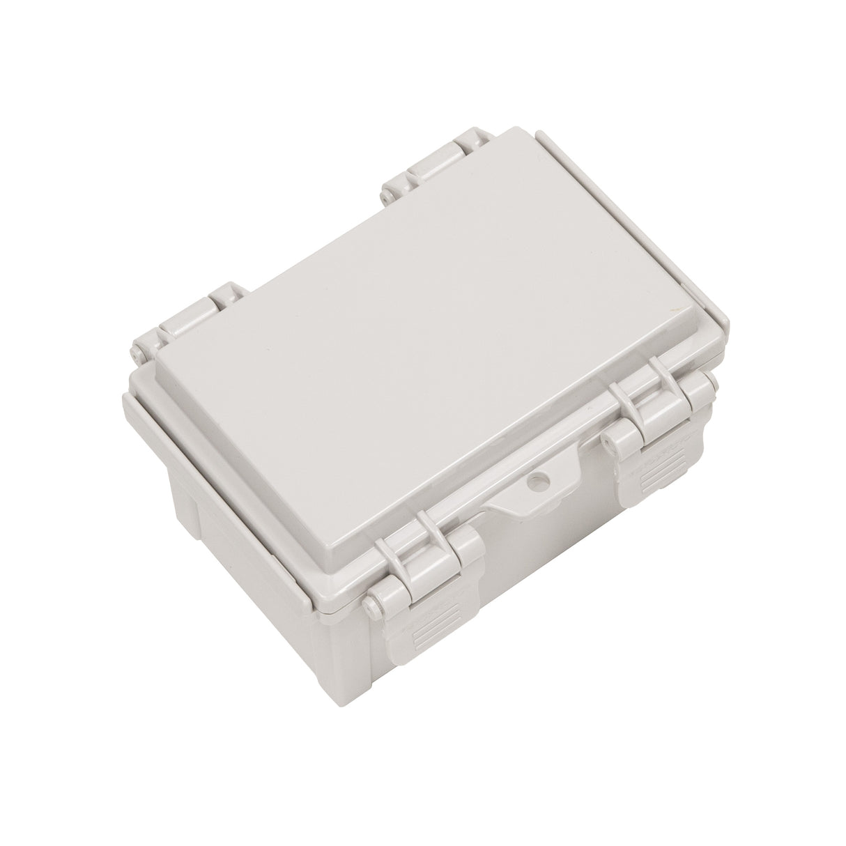 Boxco Q-Series 100x150x90mm Plastic Enclosure, IP67, IK08, ABS, Grey Cover, Hinge Type with Plate - PHOTO 1