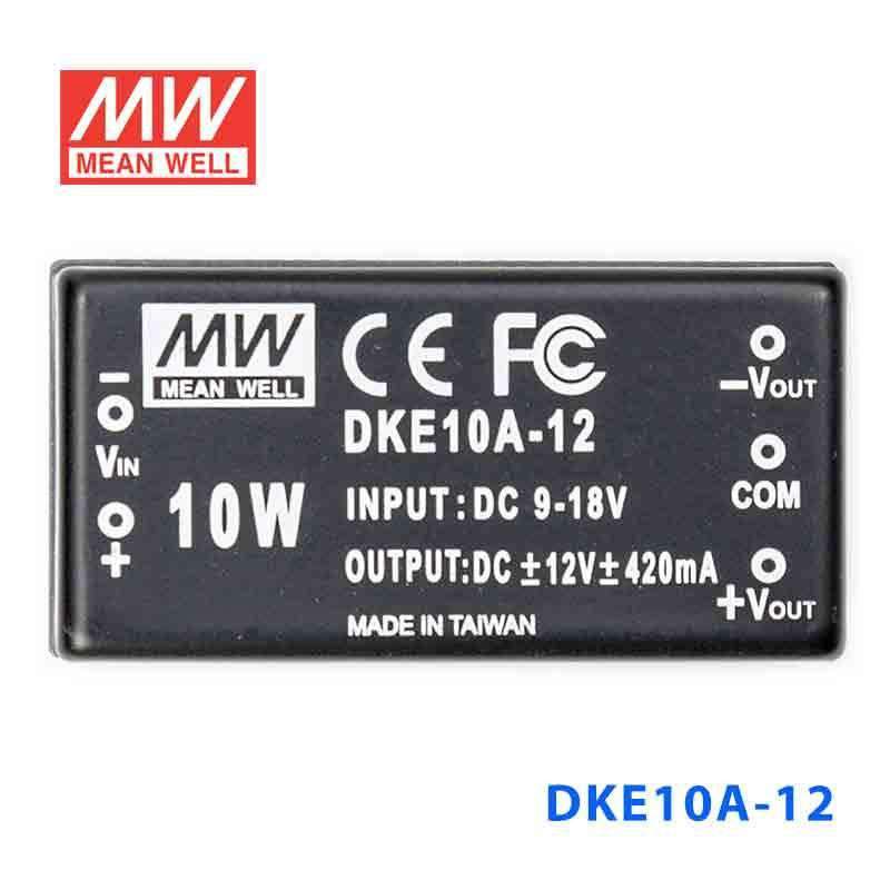 Mean Well DKE10A-12 DC-DC Converter - 10W - 9~18V in ±12V out 420mA - PHOTO 2
