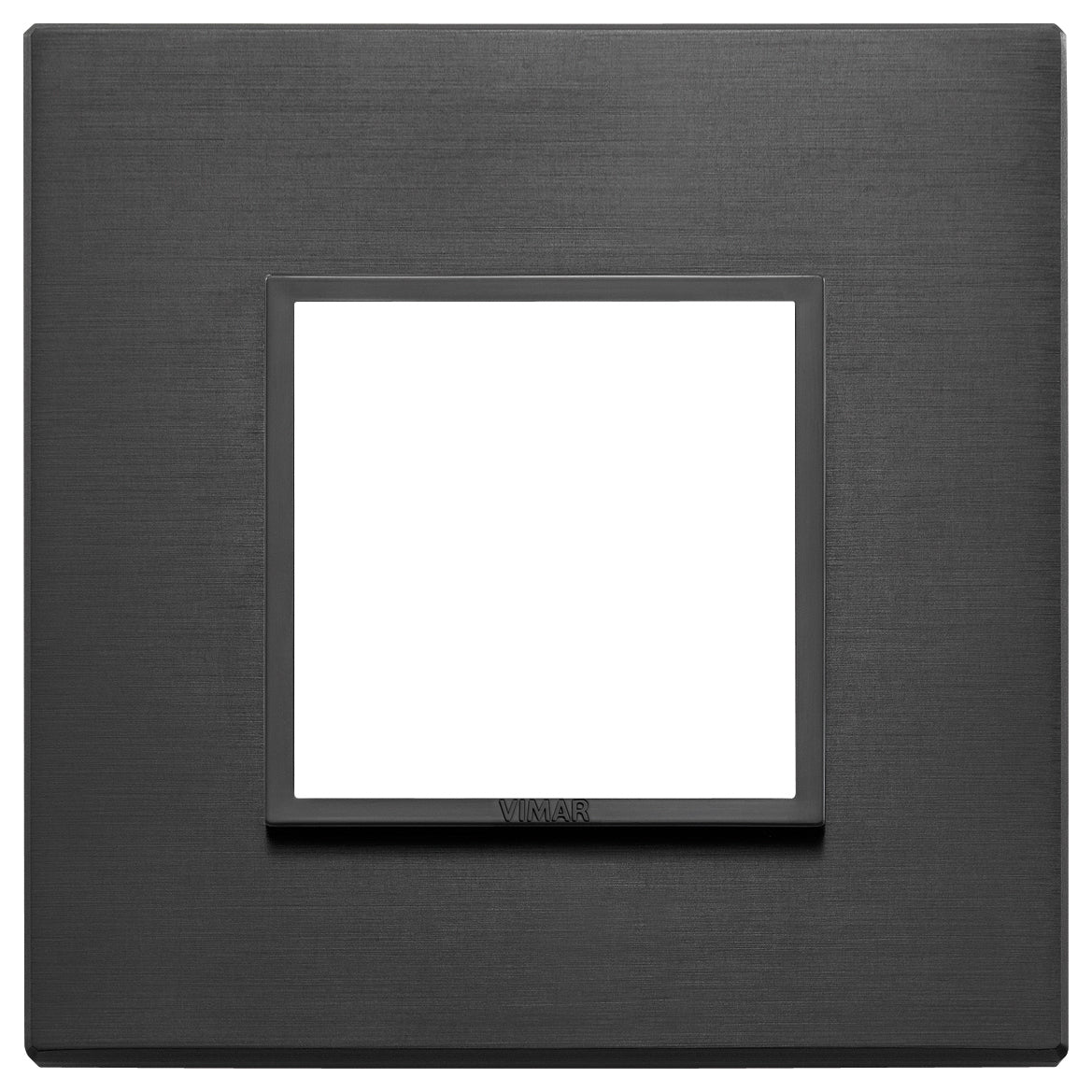 Vimar Eikon Evo Plate 2M Aluminium Total Black